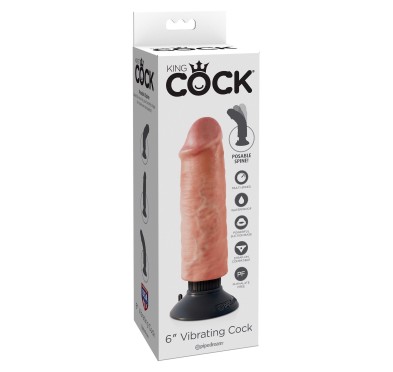 Wibrator-VIBRATING COCK FLESH 6 INCH